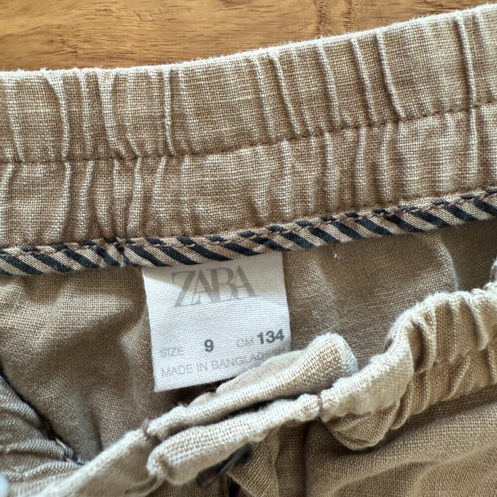 ZARA BOYS BROWN TAN SHORTS - Picture 11 of 12